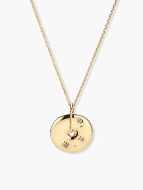 Mejuri Zodiac Pendant Necklace (Gemini)